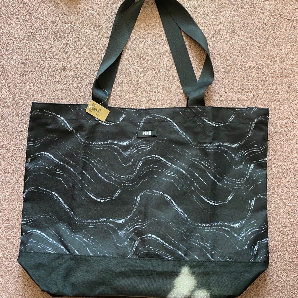 Black Victoria secret pink tote bag